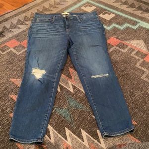 Madewell 9” high rise skinny crop
